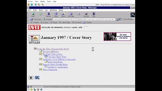 Netscape Navigator On Windows NT 351 86Box [upl. by Yenhoj841]