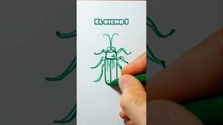 BICHO I Dibujo letras videoshorts drawing art letras bug I abecedario shorts dibujo [upl. by Ydnam]