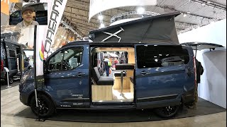 Dreamer Cap Land select Trail 4x4 RV Camper Van Rapido Ford Transit CMT walkaround  interior V1791 [upl. by Adnamal]