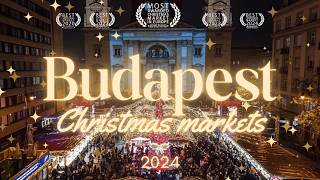 🎄 BUDAPEST CHRISTMAS MARKETS 🎅 • HUNGARY 🇭🇺 • 2024 • 4K [upl. by Tobi73]