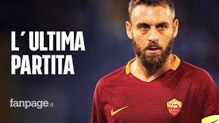 Daniele De Rossi lascia la Roma contro il Parma lultima partita in maglia giallorossa [upl. by Ahsats]