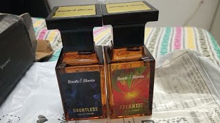 Scents and stories Perfumes Review Atlantis CK1 and Dauntless Dunhill desire [upl. by Asiela]