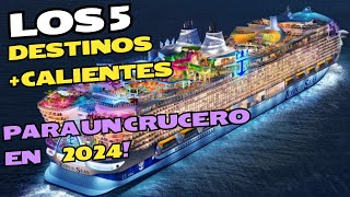 Los 5 destinos más solicitados para CRUCEROS en 2024 [upl. by Emile]