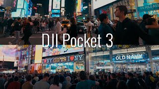 DJI OSMO Pocket 3  DLOG M 10 Bit  New York Times Square [upl. by Airlia]