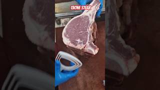 Tbone steak everfreshbutchers meat beef foodie food foryou viralshorts shorts mutton [upl. by Nahtaoj798]