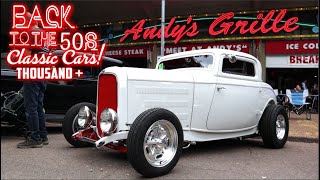 BACK TO THE 50S 10000 CLASSIC CARS  Hot Rods Street Rods Classic Car Show Muscle Cars 2023 [upl. by Marianne]