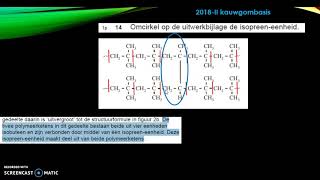 kauwgombasis havo herexamen scheikunde 2018 12 tm 17 [upl. by Attiuqihc]