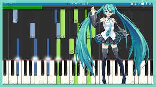 Kagerou Days  Hatsune Miku PIANO TUTORIAL  SHEET MUSIC [upl. by Enegue]