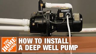 Deep Well Pump  Everbilt Jet Well Pump Installation  The Home Depot [upl. by Avek190]