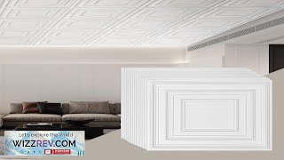 VEVOR Ceiling Tiles 12Pack 24 x 24 in PVC Easy Installation White Review [upl. by Michele]