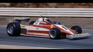 Test Ferrari 312T3  Paul Ricard 12 December 1977  Carlos Reutemann n´ Gilles Villeneuve [upl. by Nnayr576]