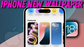 Change background on iphone  Get New Wallpaper on iOS 18 [upl. by Irianat]