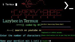 How to create wordlist using Termux Easiest way to create a wordlist file [upl. by Glynnis]