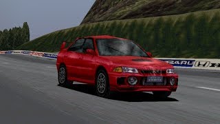 Gran Turismo 1  Mitsubishi Lancer Evo IV  Trial Mountain [upl. by Lonee]