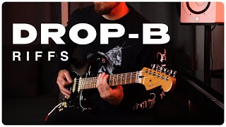 Drop B numetal riffs with a Fender Stratocaster [upl. by Basia866]