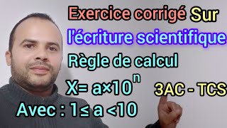 Exercice corrigé sur lécriture scientifique  mathématique [upl. by Rana]