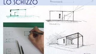 tutorial di architettura dalla linea al rendering  LO SCHIZZO [upl. by Ekaterina]