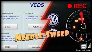 How to activate Needle Sweep on vw Golf 7VAG GROUP [upl. by Bartolome]