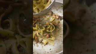 a first course pappardelle porcini mushrooms black truffle [upl. by Llerraj]