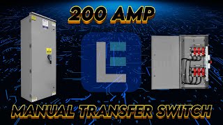 Manual Non Fused Transfer Switch  200A 600V Rated 3 Phase NEMA 3R [upl. by Htebasile]