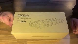 TACKLIFE T8 MAX Jump Starter 12V Car Battery Booster Portable Power Pack unboxing and instruction [upl. by Cullen]