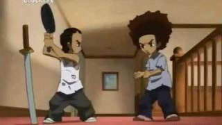 The Boondocks  Season 1 Riley VS Huey Fightflv [upl. by Hilario]