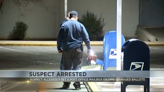 35yearold man arrested after he allegedly lit a USPS mailbox on fire overnight in Phoenix [upl. by Aronid281]