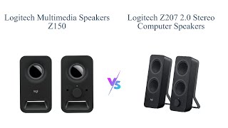 Logitech Z150 vs Z207 Multimedia Speakers Comparison 🎵🔊 [upl. by Anayek878]