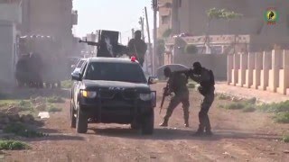 2nd day of fighting between Kurdish antiterror units and proregime militia in Qamishli Syria [upl. by Tucker]