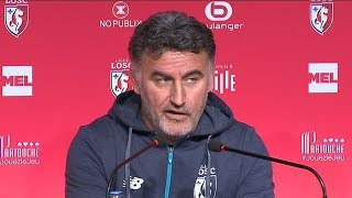 LOSC  la première conférence de presse de Christophe Galtier en intégralité [upl. by Llenhoj]