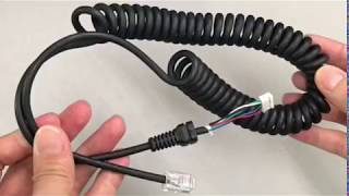 Replacement Microphones Mic Cable Cord Wire for Yaesu MH48A [upl. by Nuavahs123]