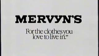 1991 Mervyns quotFor the Clothes you love to live inquot TV Commercial [upl. by Kelcie760]