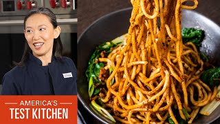 How to Make Dan Dan Mian Sichuan Noodles with Chili Sauce and Pork [upl. by Echo]