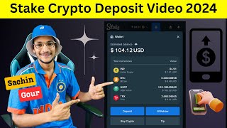 Stake crypto deposit India  How to deposit crypto in stake  Stake crypto deposit Binance [upl. by Haym]