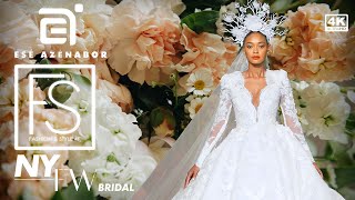 Esé Azénabor Bridal Fall 2024 NEW YORK BRIDAL FASHION WEEK 4K In Blossom Collection Bridal Couture [upl. by Assyram]