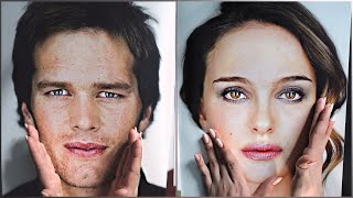 ASMR Tracing amp Describing Celebrity Faces [upl. by Ahtamas460]