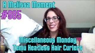 Miscellaneous Monday  Temu Heatless Hair Curlers  A Melissa Moment Episode 985 [upl. by Baseler]