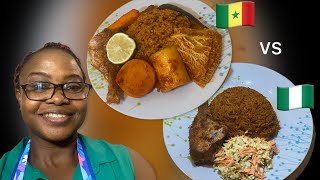 Senegal Traditional Food Thieboudienne VS Nigerian Jollof Rice YouTube [upl. by Aketahs]