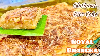 ROYAL BIBINGKA  GLUTINOUS RICE CAKE  Quick and Easy to Make [upl. by Ermanno]