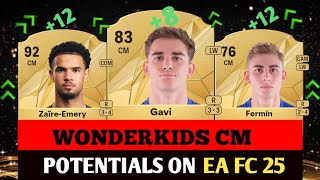 FIFA 25 BEST YOUNG CM POTENTIALS ON EA FC 25 [upl. by Ainahtan]