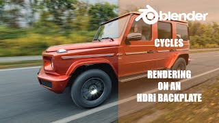 Blender 281 Cycles  HDRi Backplate Rendering Tricks G  Wagon Extras [upl. by Nnylf]