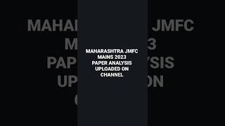 JMFC MAHARASHTRA MAINS 2023 maharashtra mains2023 jmfc motivation reels judiciaryexam [upl. by Appleby]