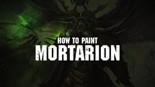 Warhammer 40000 How to paint Mortarion [upl. by Eidob]