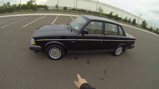 Review for Last year produced 1993 Volvo 240 Black 4 door sedan automatic transmission 84K Miles [upl. by Elleirda]