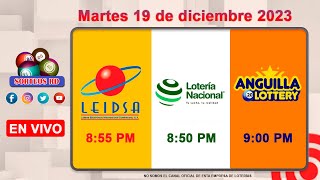 Lotería Nacional LEIDSA y Anguilla Lottery en Vivo 📺│Martes 19 de diciembre 2023  855 PM [upl. by Ardnek]