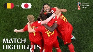 Belgium v Japan  2018 FIFA World Cup  Match Highlights [upl. by Ecyaj]