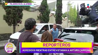 Arturo Carmona DEFIENDE a reporteros AGREDIDOS afuera de Televisa  Sale el Sol [upl. by Sebastiano]