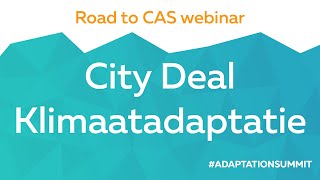 City Deal Klimaatadaptatie Resultaten en voortgang – Road to CAS webinar AdaptationSummit [upl. by Ynaffets]