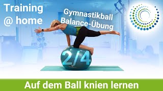 Stabilisation auf dem Ball 24  pezziball Übungen  tiefenmuskulatur beckenboden [upl. by Levesque]