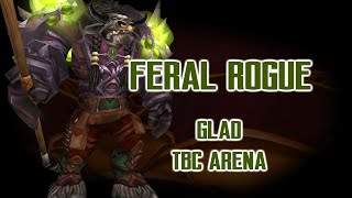 Classic TBC Arena  Feral Rogue 2k3 rated 1 [upl. by Danya]